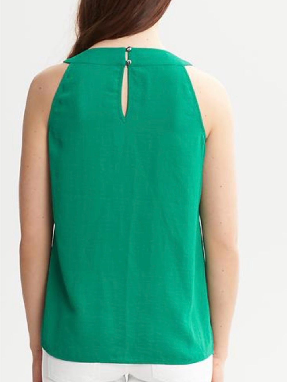 Banana Republic Emerald Green Beaded Sleeveless Top – Size M - Picture 3 of 11